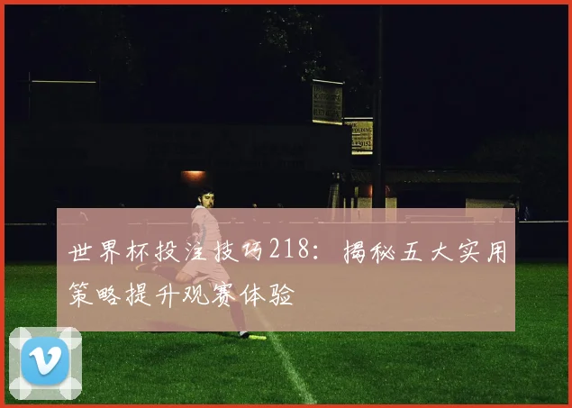 世界杯投注技巧218:揭秘五大实用策略提升观赛体验